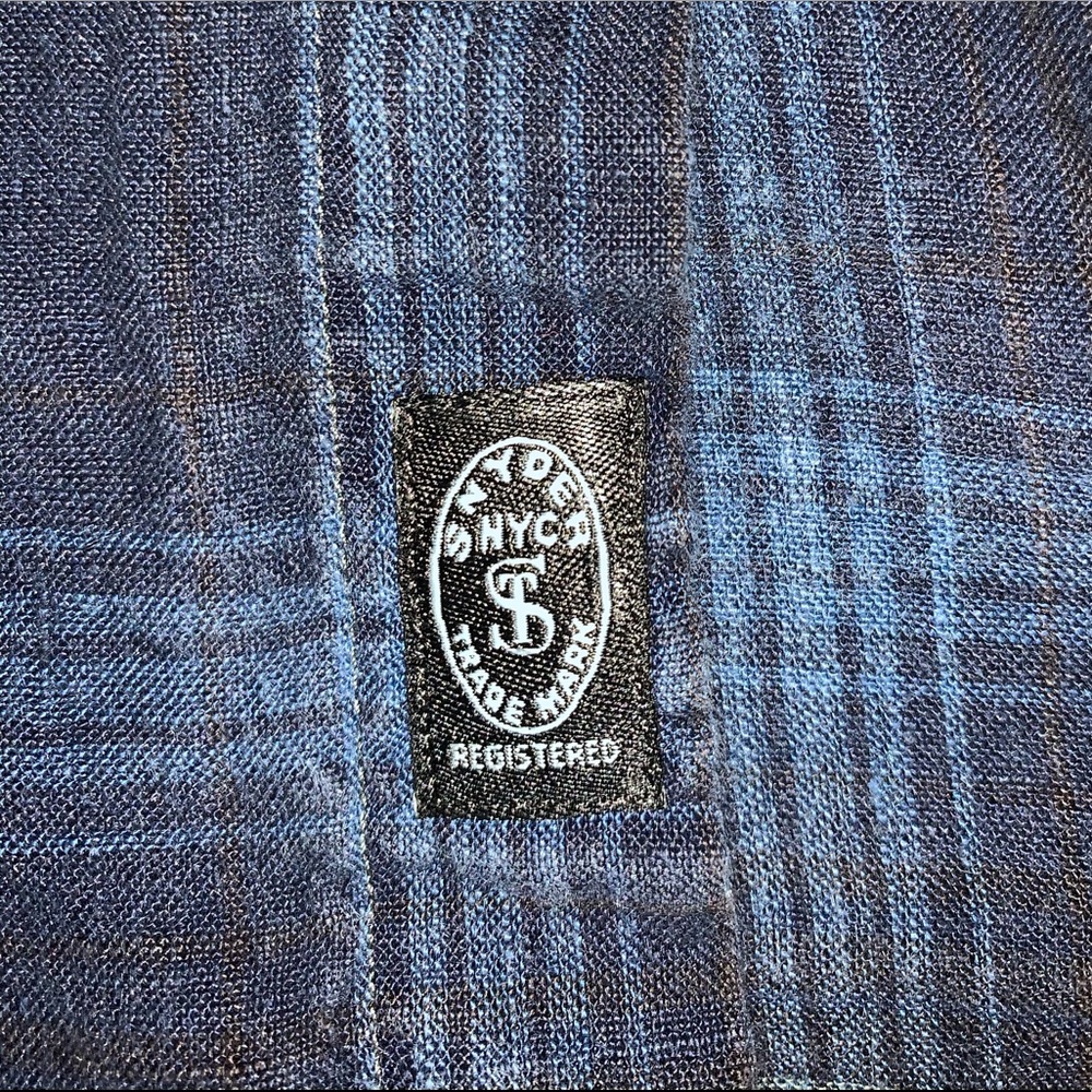 Todd Snyder Plaid Linen Button Down - Picture 4 of 4